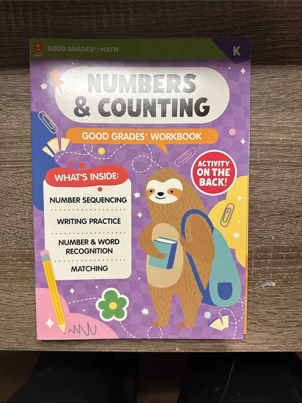 Good Grades Letters & Writing Workbook - Orange, Purple & Gray